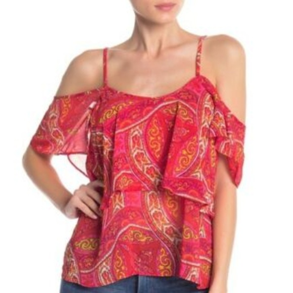 Show Me Your MuMu Tops - Show Me Your MuMu Top Cold Shoulder Paisley (AA33)